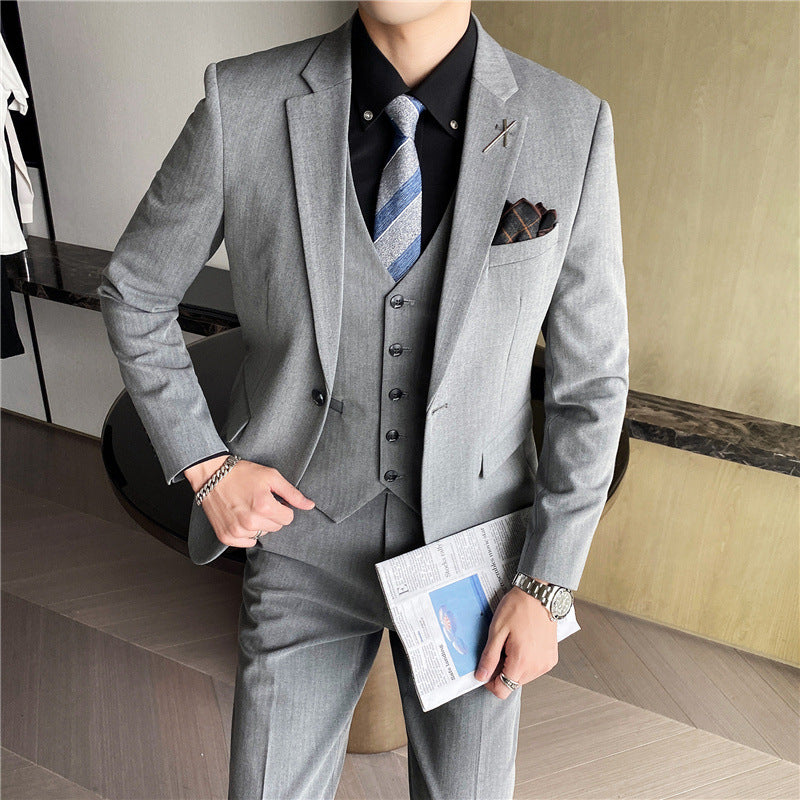 Men's slim business handsome suit professional wear
