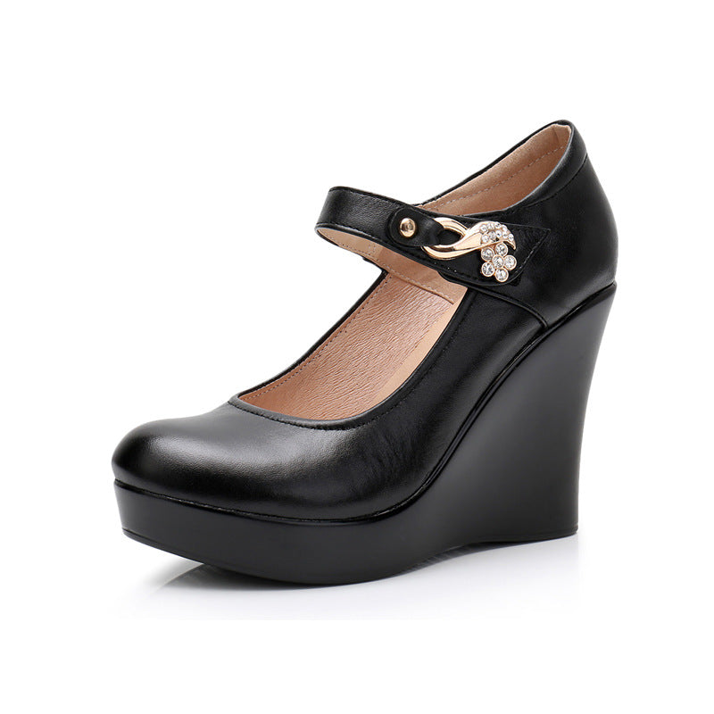 Platform high heel women shoes