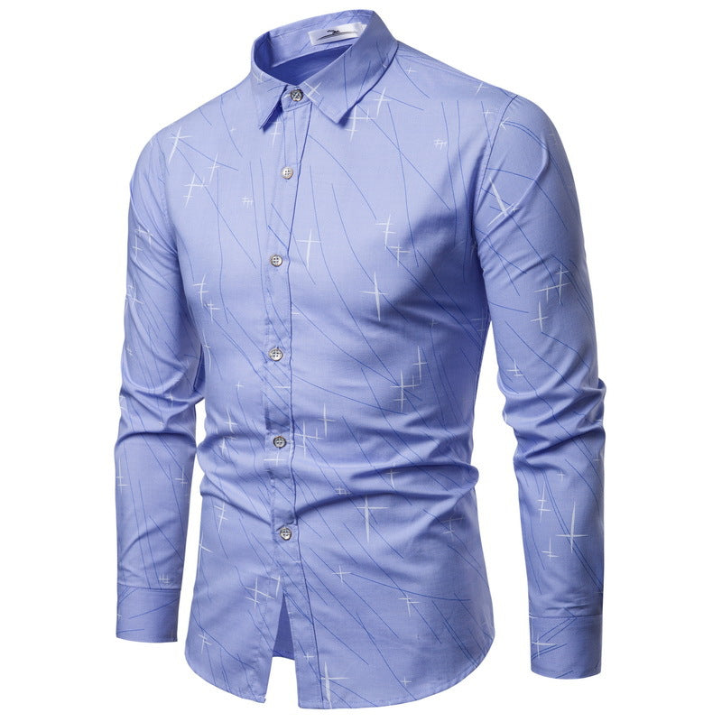 Irregular pattern long sleeve shirt