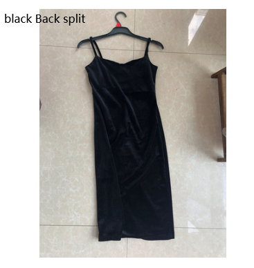 Velvet strap dress