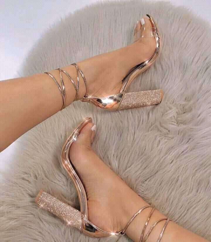MeceBom High-heeled transparent sandals