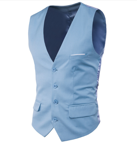 Men's Slim Suit Vest Large Size Sleeveless Vest