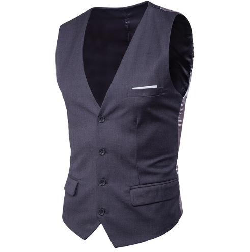 Men's Slim Suit Vest Large Size Sleeveless Vest