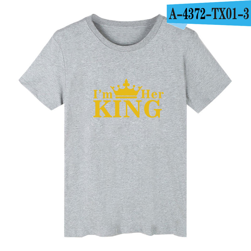 King  Letter Print T-shirt