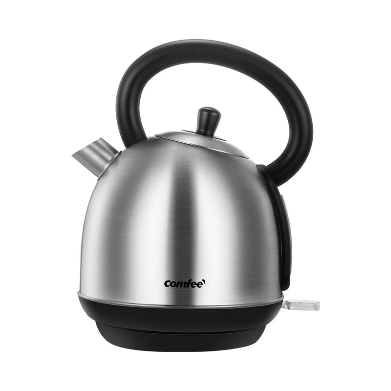 COMFEE' 1.8L Stainless Steel Inner Pot and Lid Electric Kettle with Removable Water Filter and Large Spout. Auto Shut-off &amp; Boil-dry Protection, 1500W