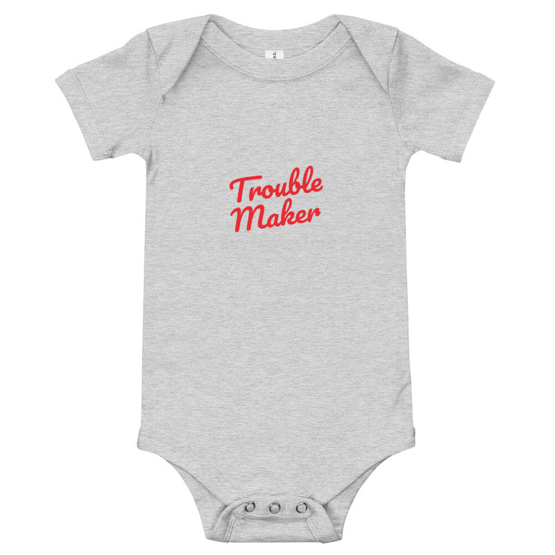 Trouble Maker - Baby short sleeve one piece - For Sale.bid