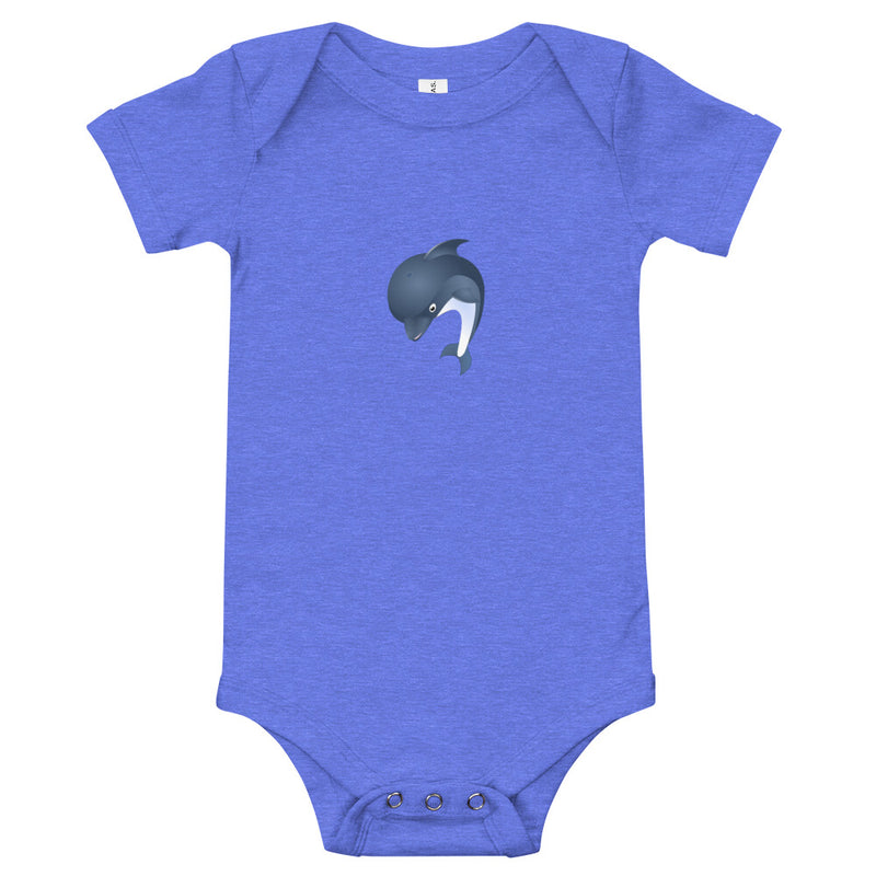 Dolphin Splash - Baby short sleeve one piece