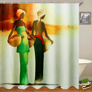 African Woman 3D Shower Curtain 